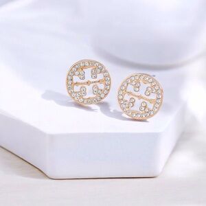 Elegant Gold and Silver Stud Earrings